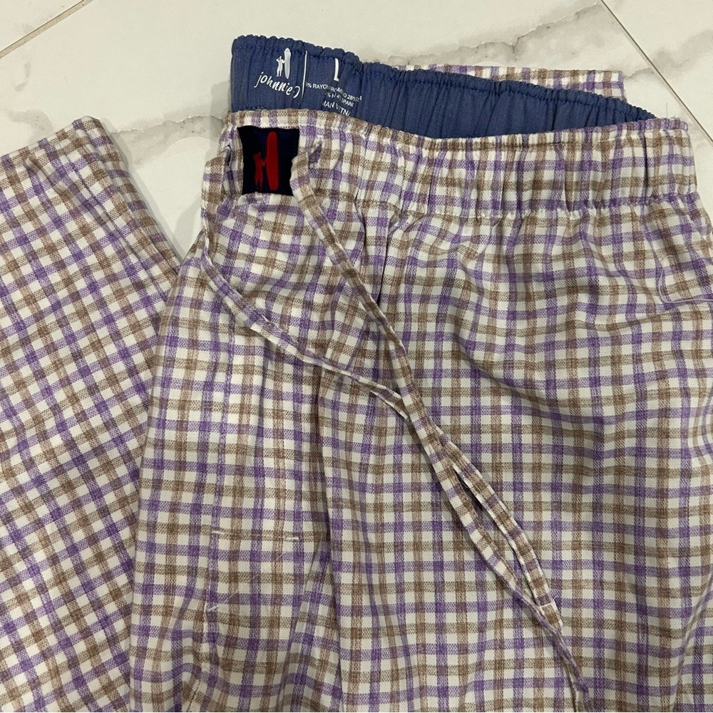 johnnie-O Men’s Rylen Pajama Pant Grape Size Large Excellent Condition - Picture 7 of 7